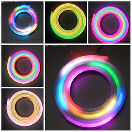 Luce al neon flessibile della corda di colore pieno, illuminazione di striscia principale flessibile impermeabile
